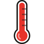 full thermometer red