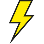 yellow lightning bolt